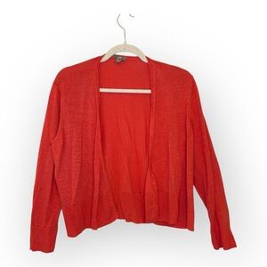 J. Jill Women's Red Cardigan Sweater